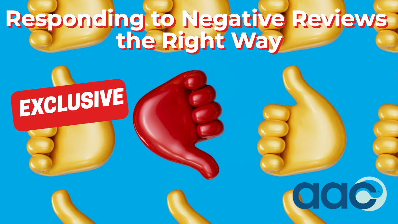 Responding to Negative Reviews the Right Way