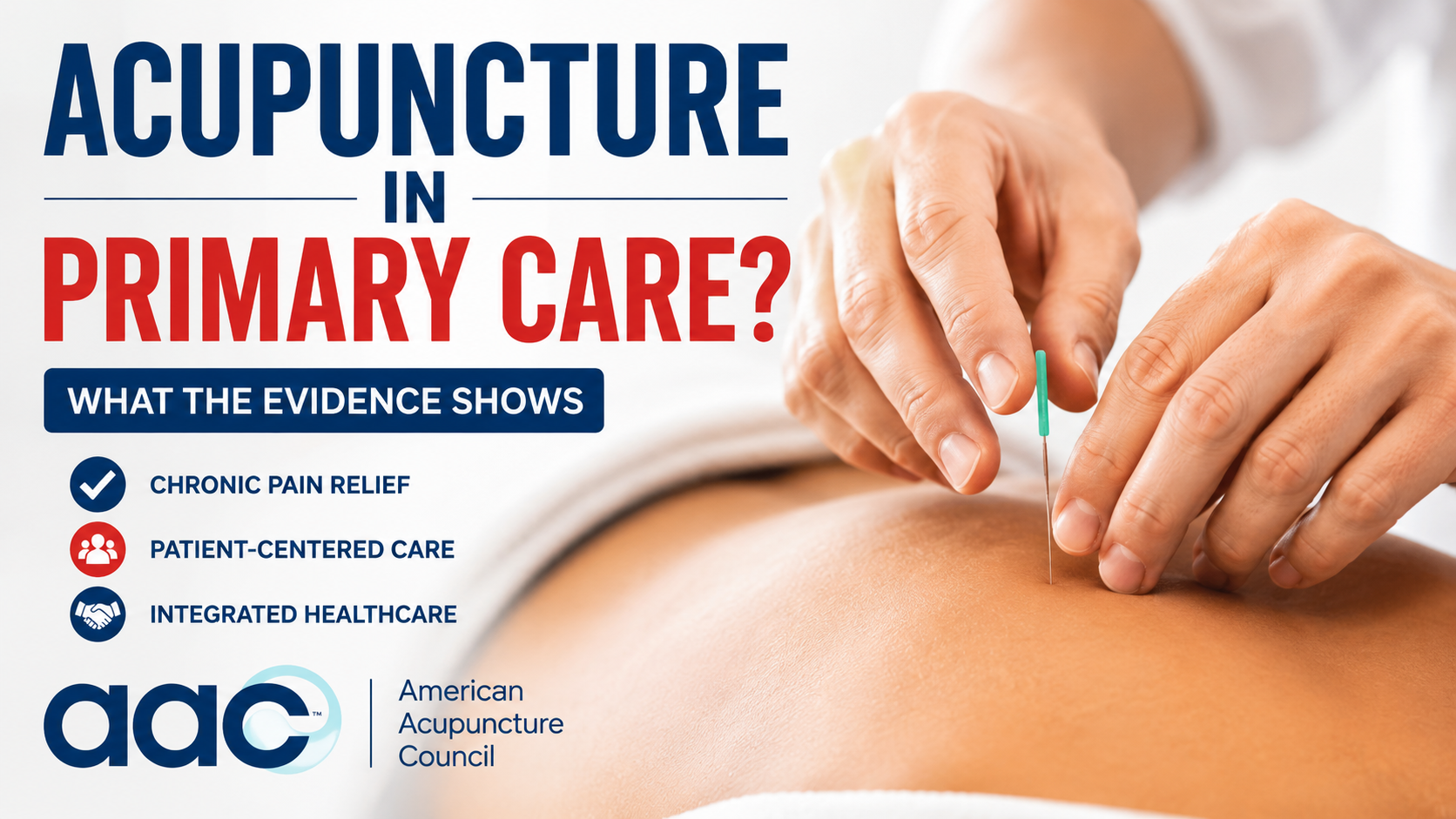 Acupuncture treatment as part of coordinated primary care