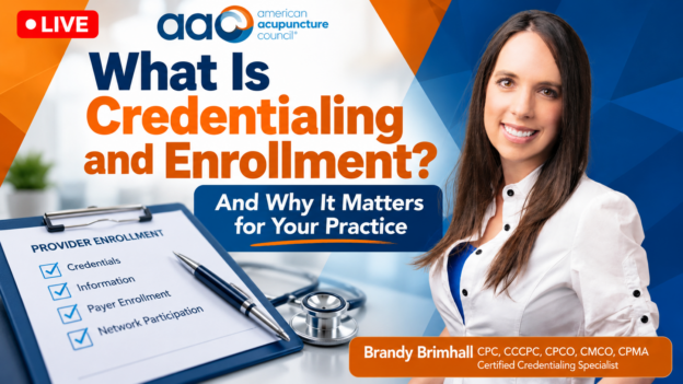 American Acupuncture Council presentation about healthcare credentialing and enrollment